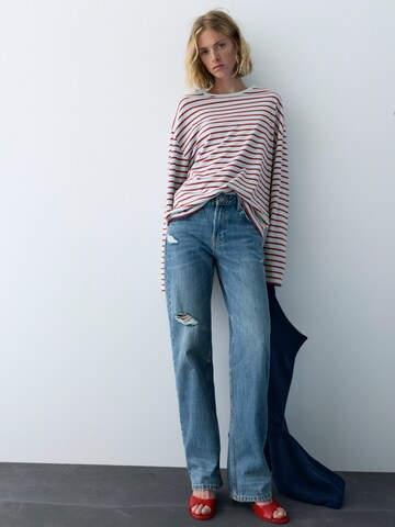 Pull&Bear Tričko – červená