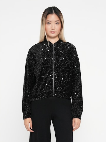 PIECES Jacke 'Kam' in Schwarz: Vorderseite