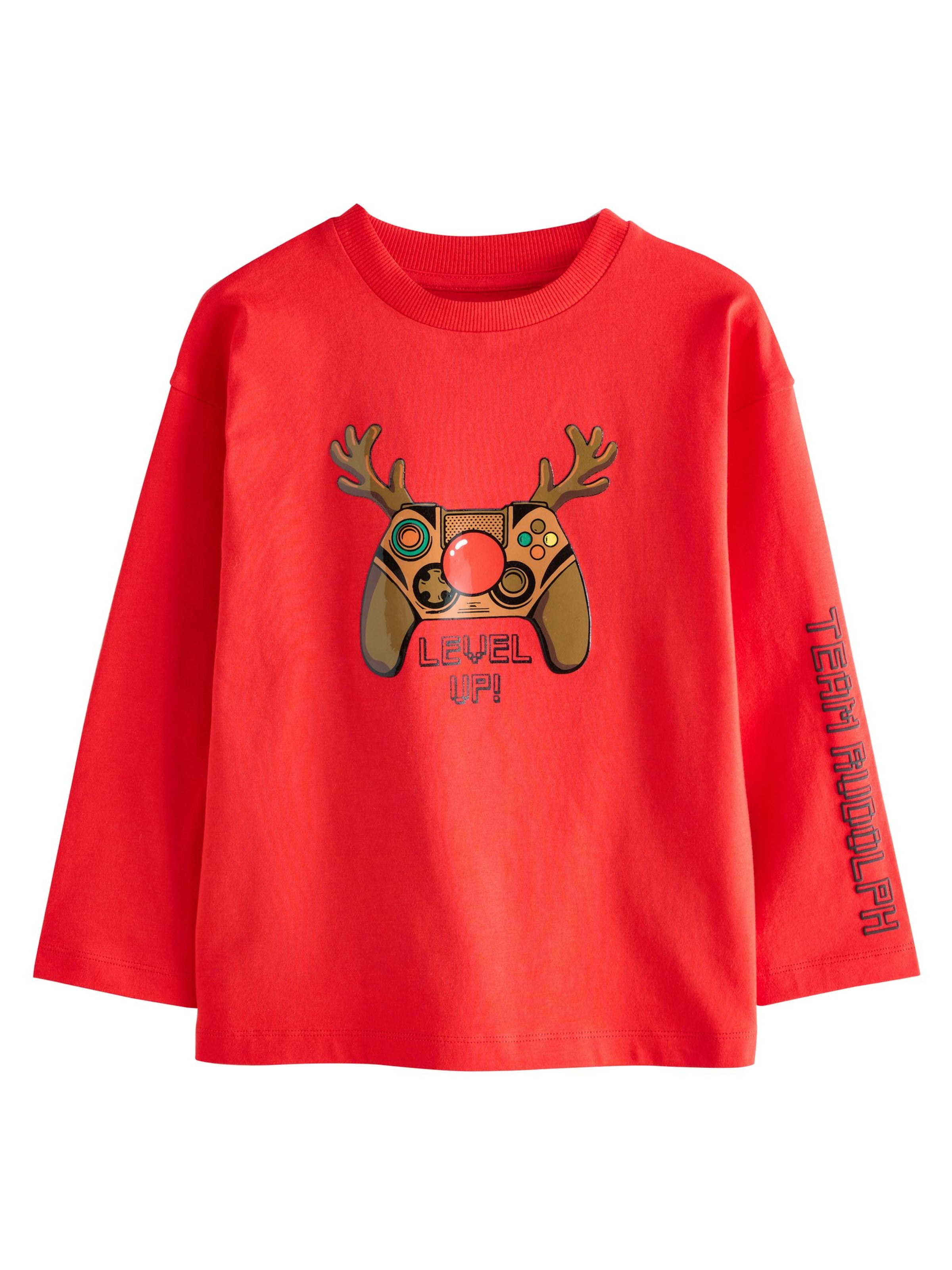 Next Póló 'Christmas' - piros: elől