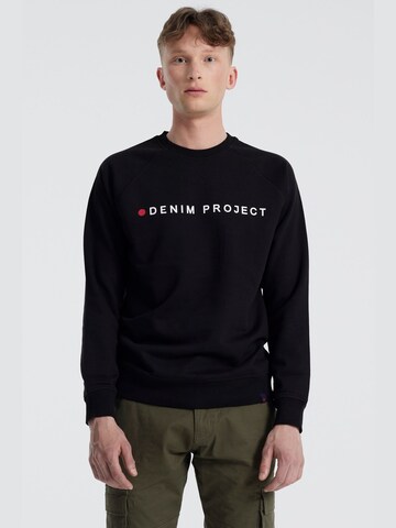 Denim Project - Regular Fit Sweatshirt em preto: frente