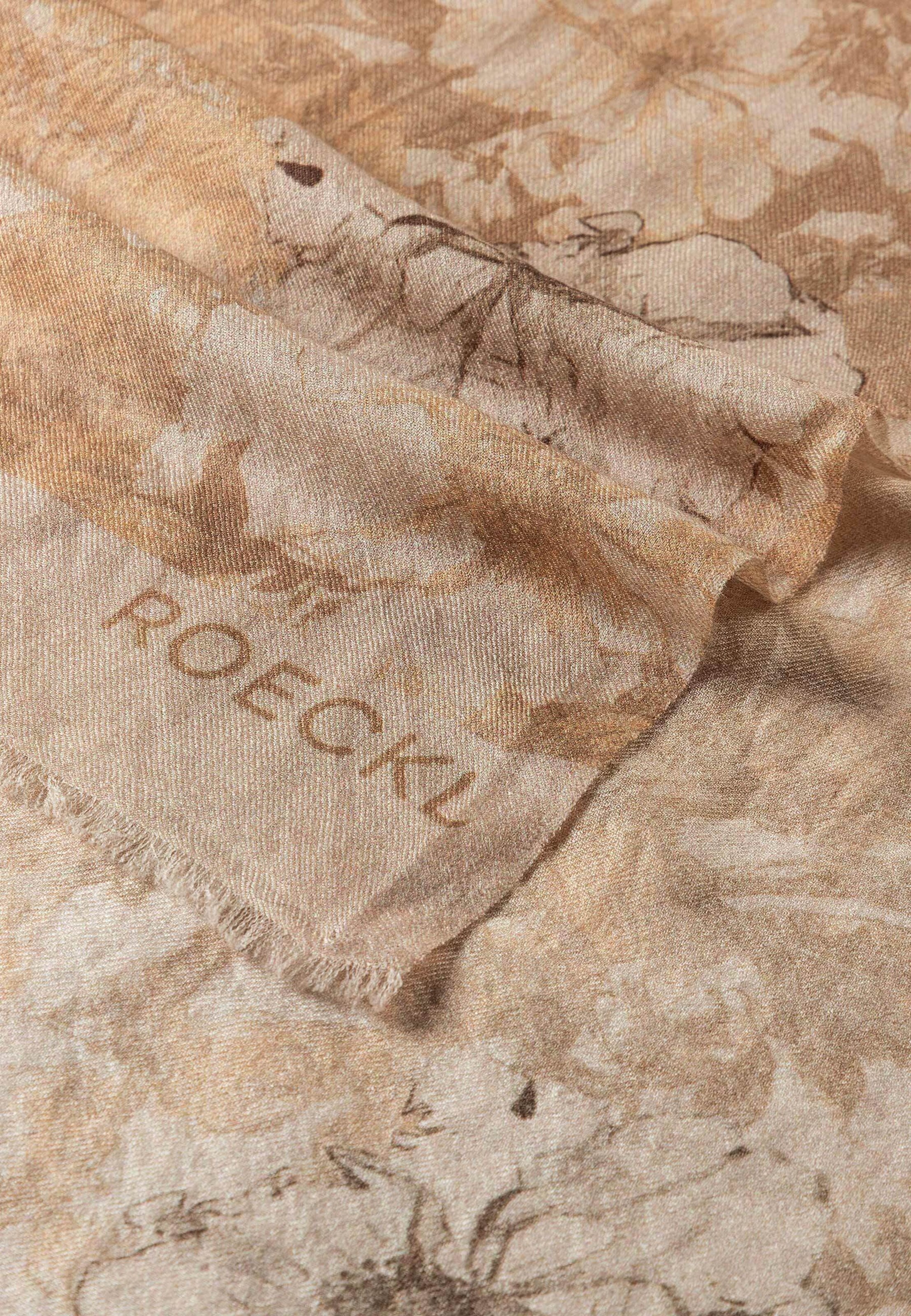 Roeckl Sjaal 'Flower Wind' in Beige