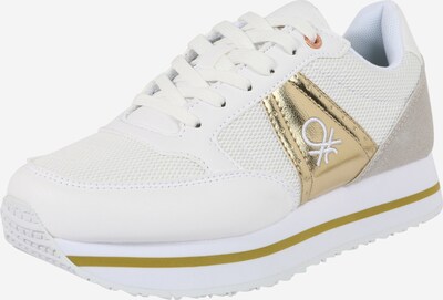 Sneaker low Benetton Footwear pe auriu / alb, Vizualizare produs