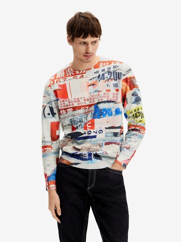 Felpa di Desigual in bianco: frontale