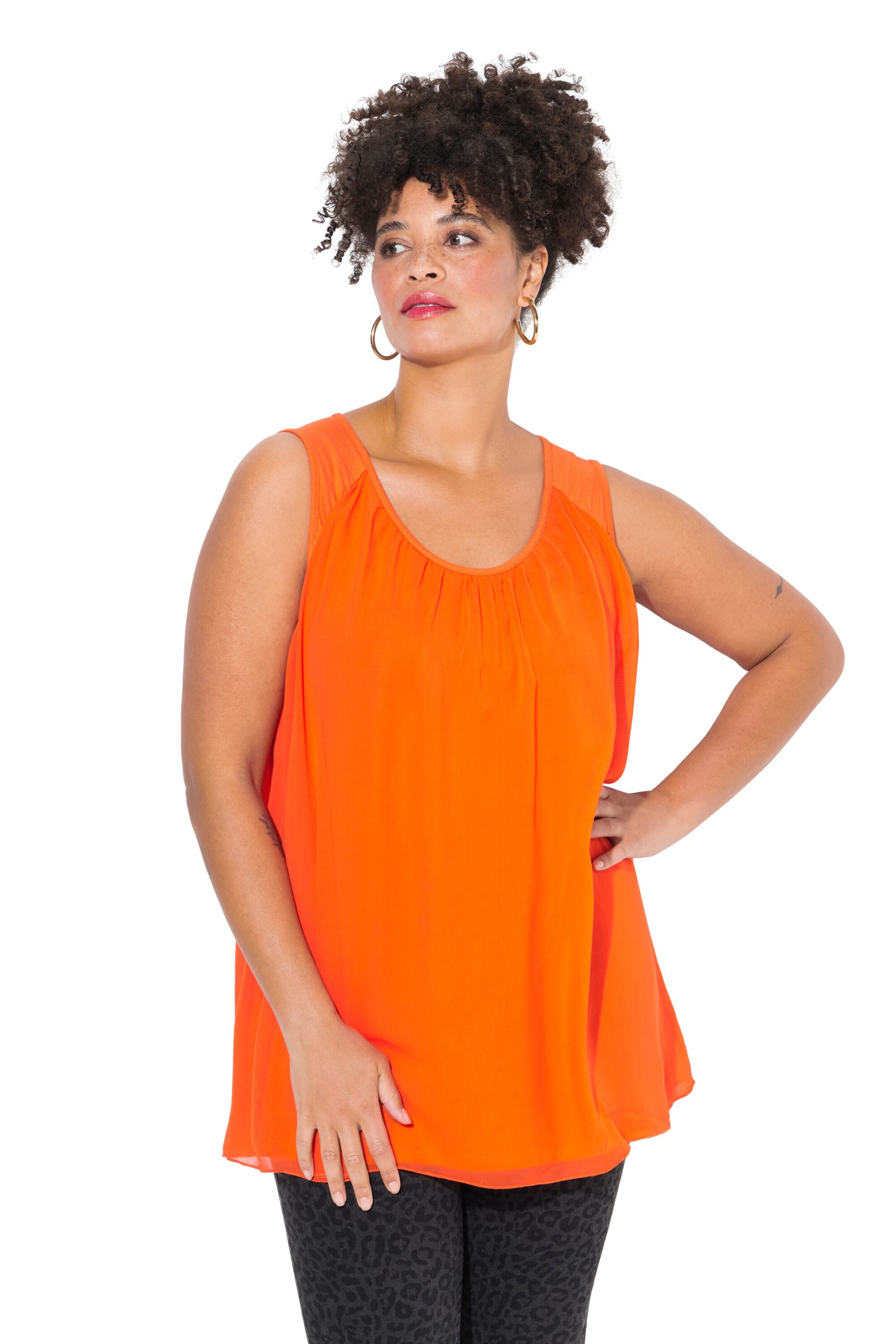 MIAMODA Top in Orange: front