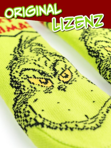 The Grinch Socken 'Hüttensocken Merry Grinchmas'‌‌‌‌‌ in Grün