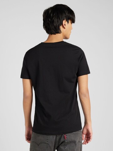 juoda ALPHA INDUSTRIES Standartinis modelis Marškinėliai