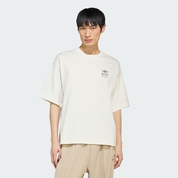 T-Shirt 'Chopsticks' ADIDAS ORIGINALS en blanc : devant