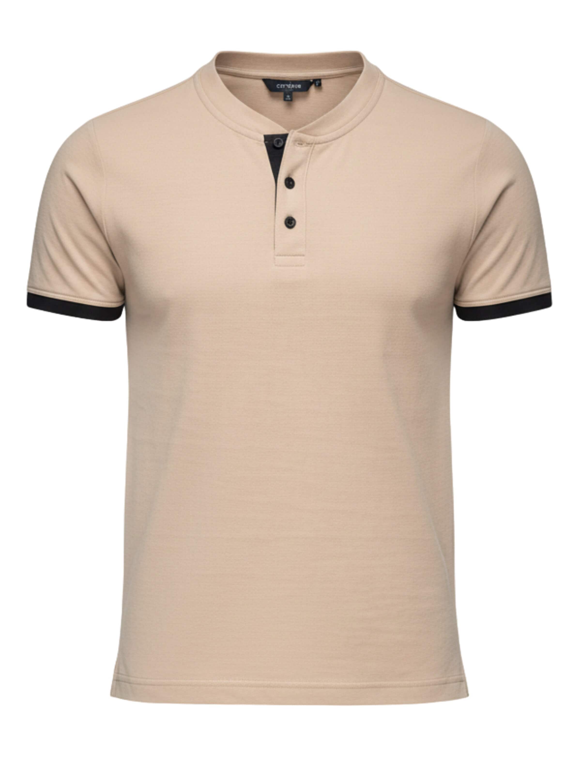 Ombre Shirt in Beige: front