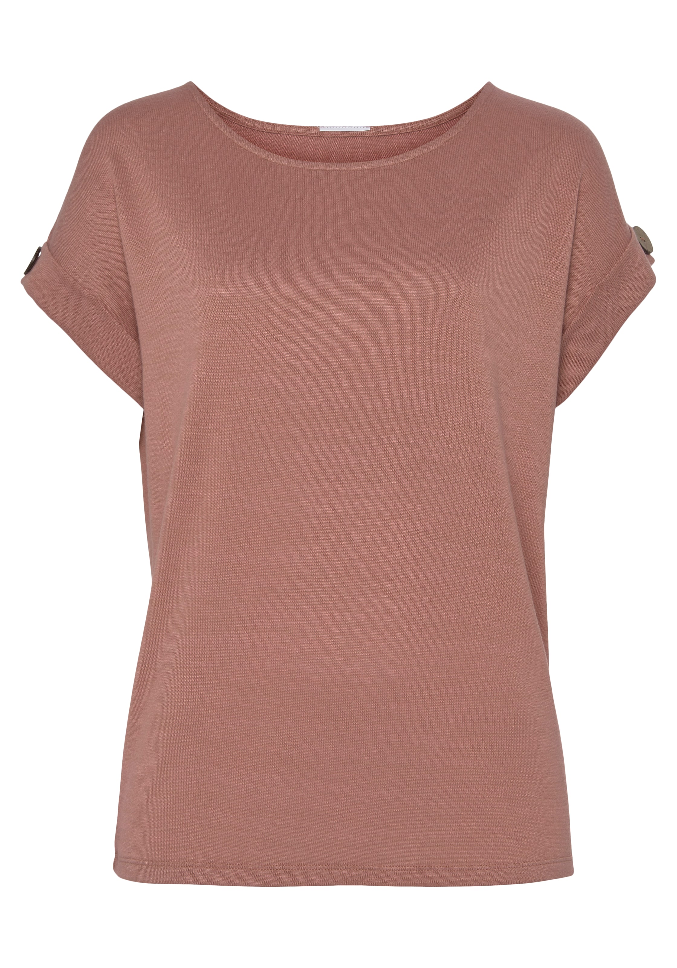 LASCANA Shirt in Pink: front