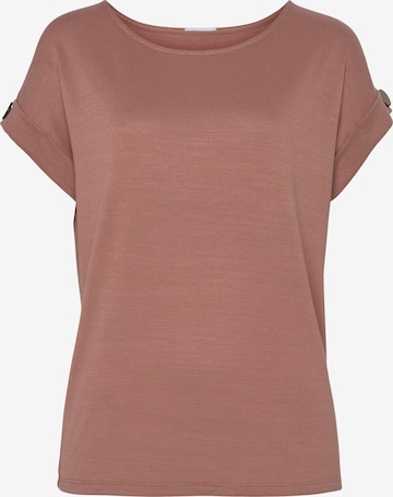 LASCANA T-Shirt in Pink: predná strana