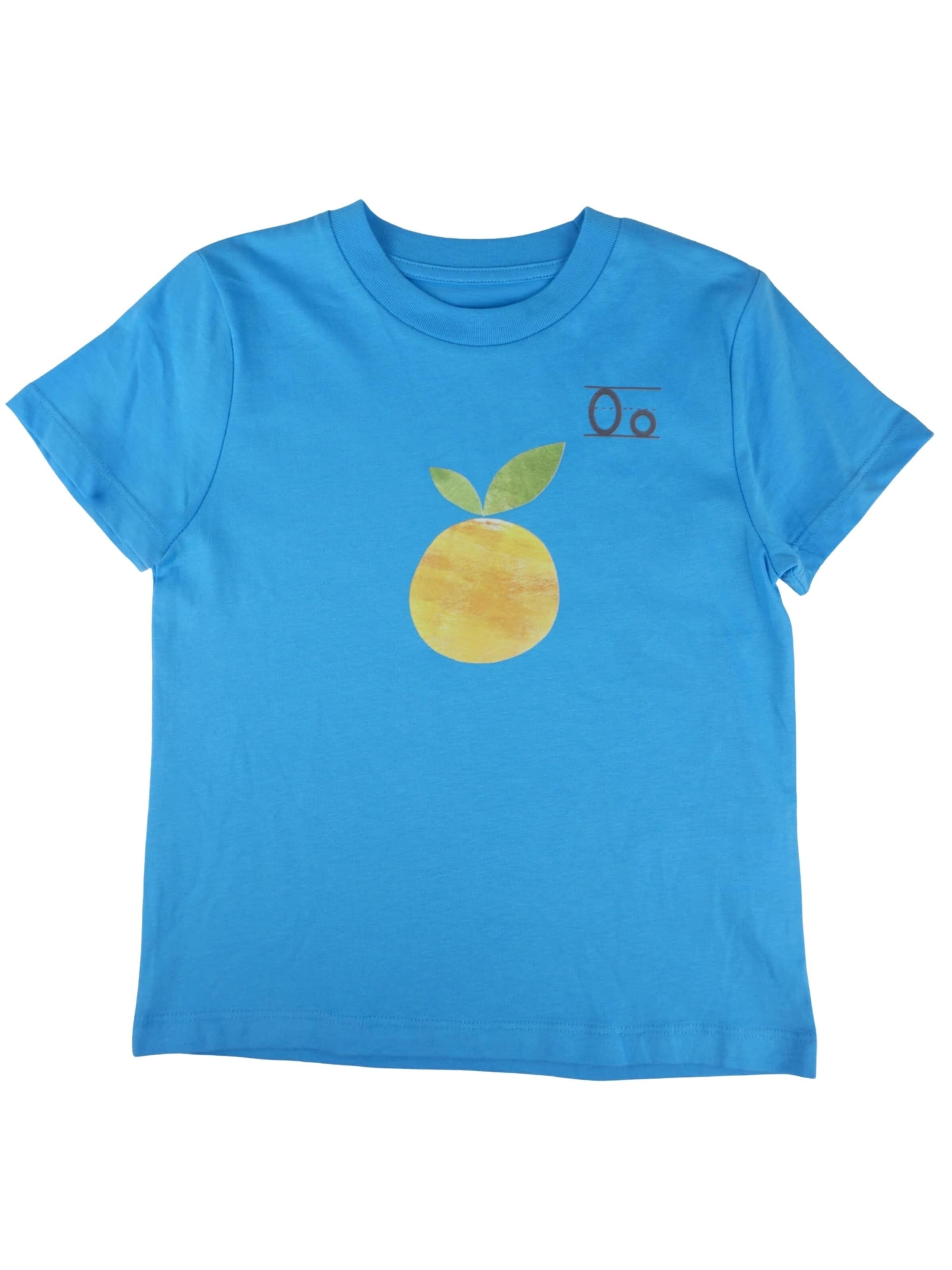 MelaDi Shirt 'Orange'‌‌‌ in Blau: Vorderseite
