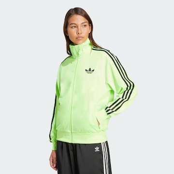 Veste de survêtement 'Adicolor Classic Firebird' ADIDAS ORIGINALS en vert : devant