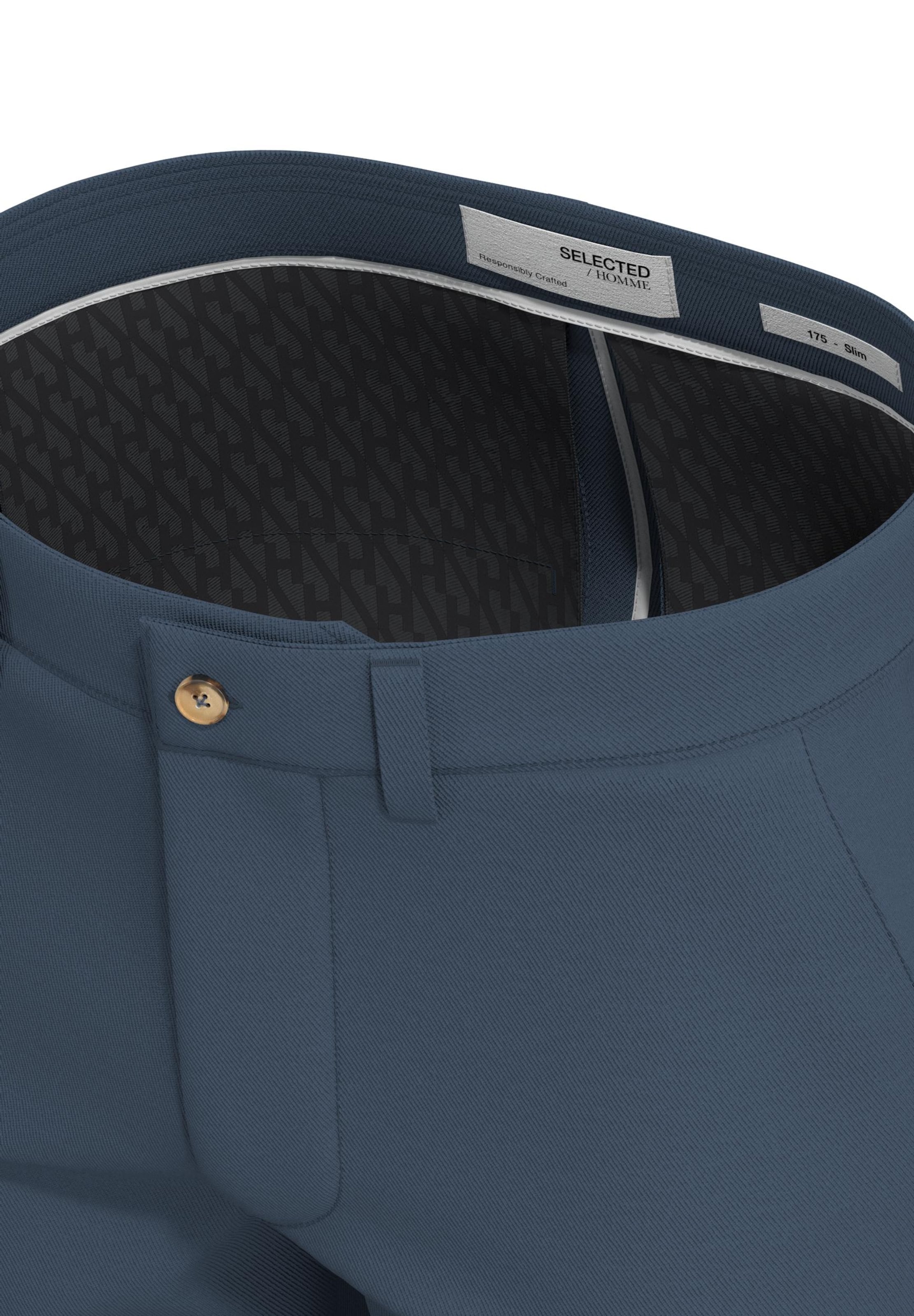 SELECTED Slimfit Chinobyxa i blå