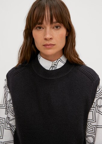 Pull-over comma casual identity en noir