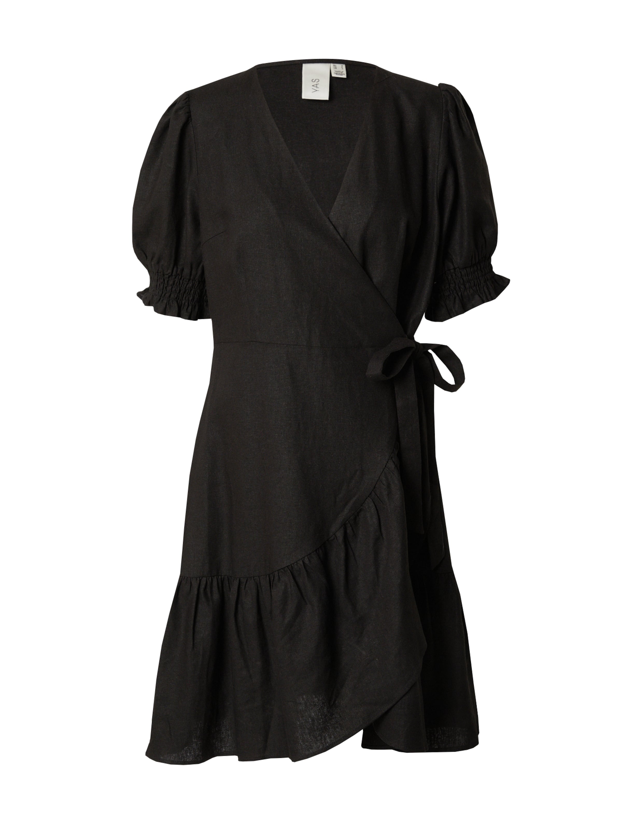 Robe 'FLAXY' YAS en noir : devant