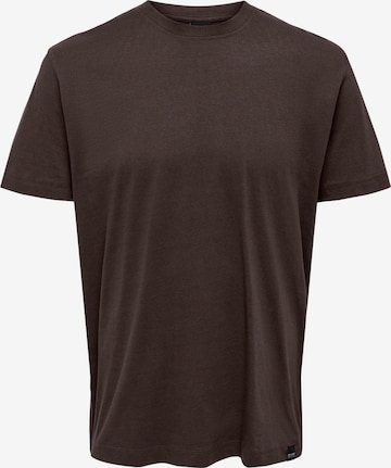 Only & Sons - Camiseta 'MAX' en marrón: frente