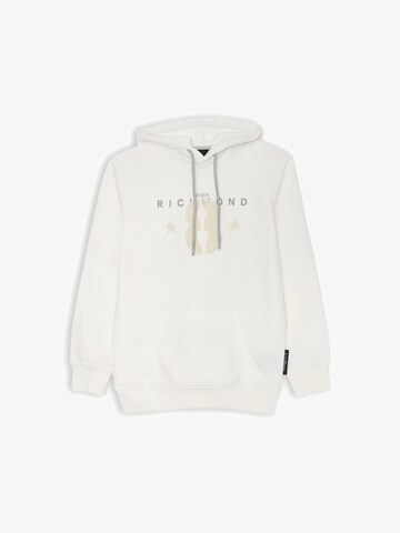 John Richmond Sweatshirt '8' in White: front