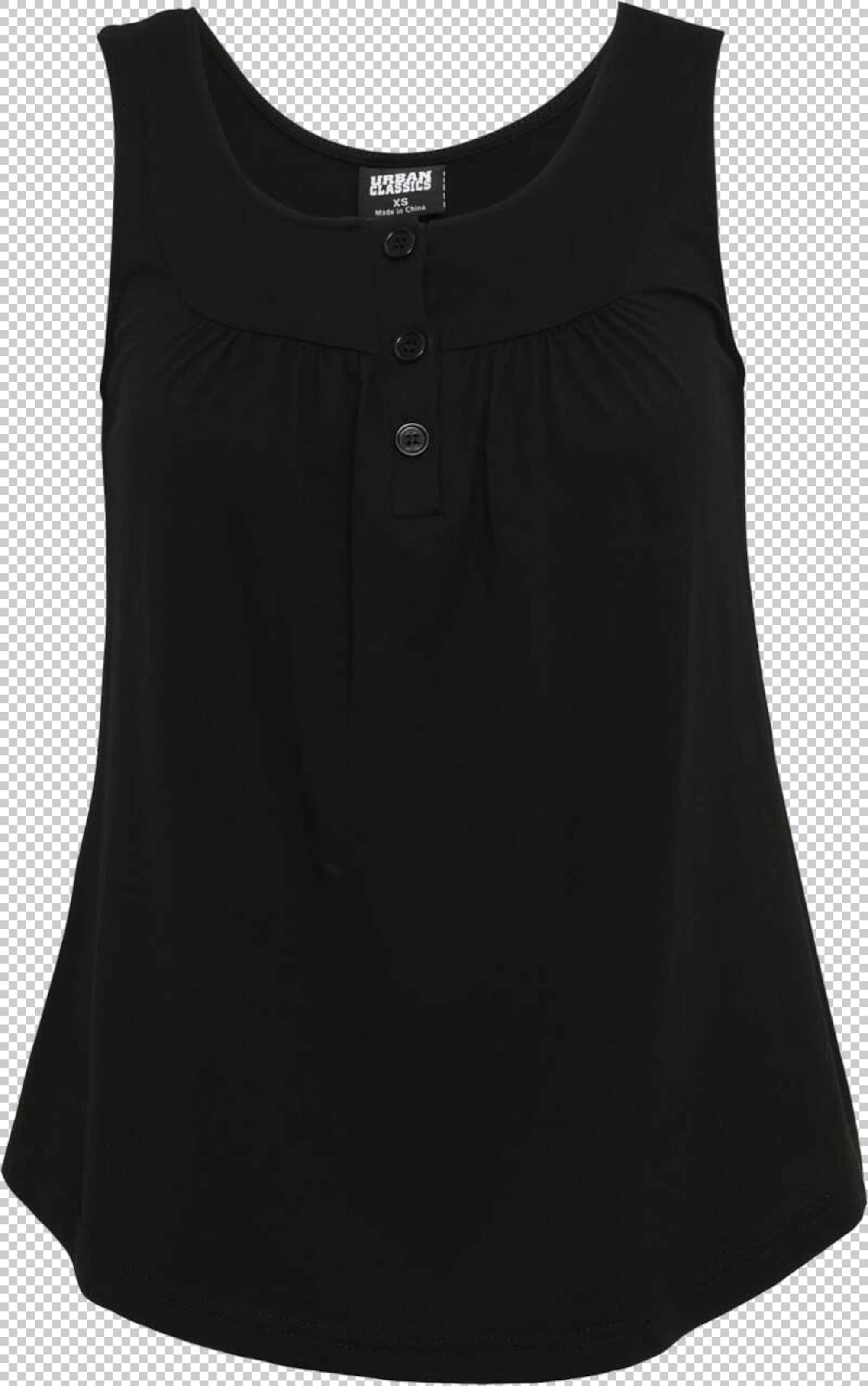 Top de la Urban Classics pe negru: față