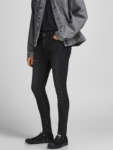 Skinny Jean 'Pete' JACK & JONES en noir : devant