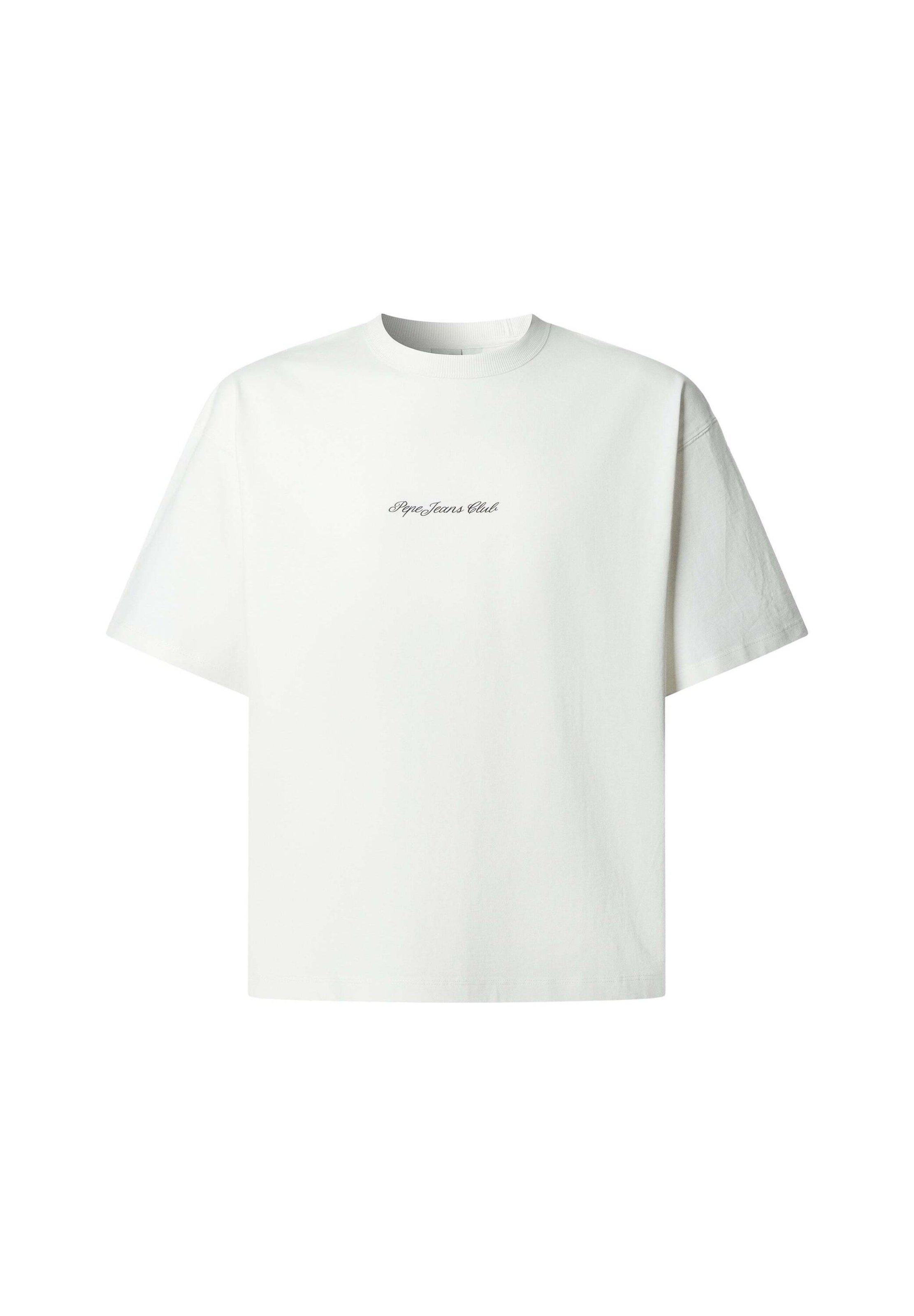 T-Shirt Pepe Jeans en blanc : devant