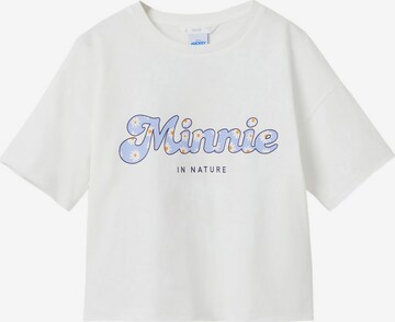 MANGO KIDS Shirt 'MNATURE' in White: front