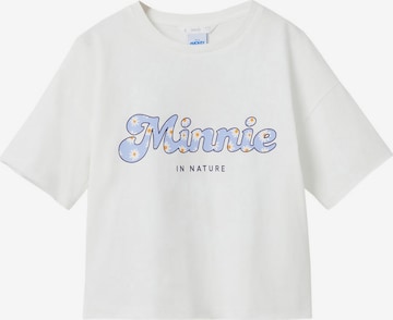 MANGO KIDS Shirt 'MNATURE' in White: front