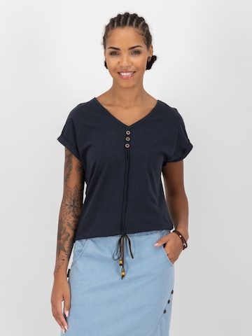 Alife and Kickin Tričko 'Anais' – modrá: přední strana