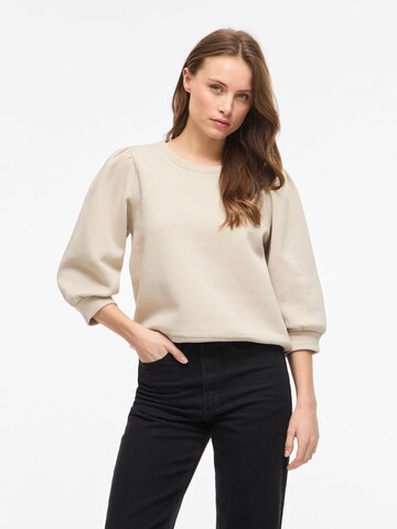 Sweat-shirt 'VIVera' VILA en beige : devant