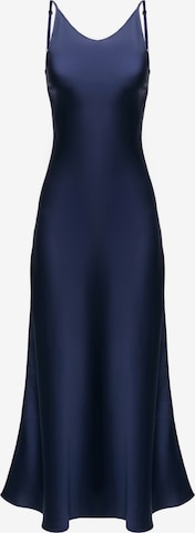 Robe 'Midi satin slip dress 'Majestic'' Serena Silueta en bleu : devant