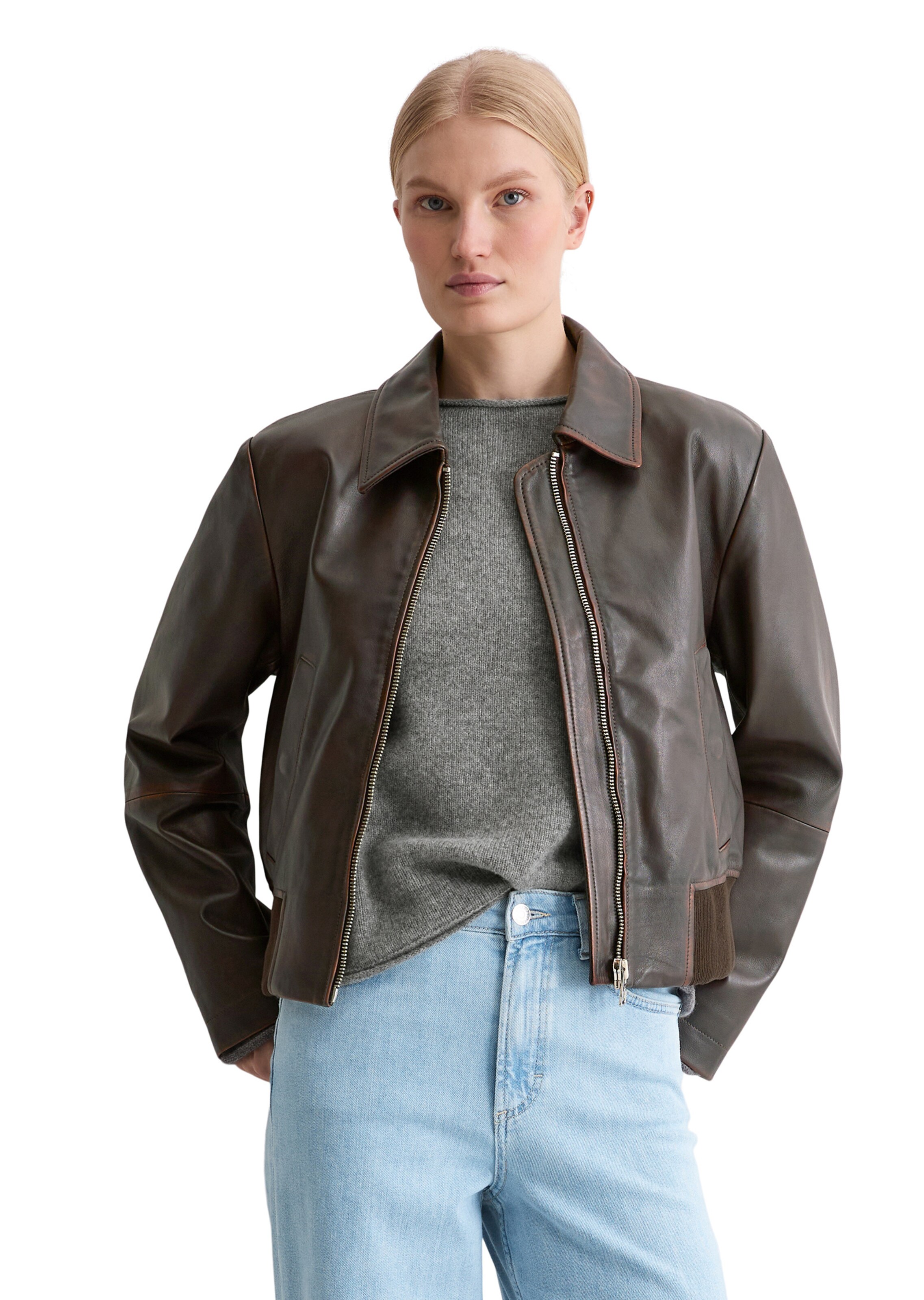 Veste mi-saison Marc O'Polo en marron