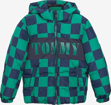 TOMMY HILFIGER Přechodná bunda – zelená: přední strana