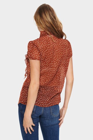 SAINT TROPEZ - Blusa 'Lilja' em castanho