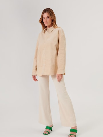 ABOUT YOU x Swalina&Linus Regular Fit Hemd 'Sammy' in Beige