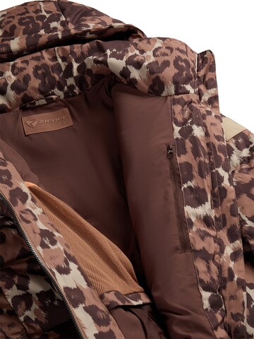 ZIENER Athletic Jacket 'TRAVA-Z' in Brown