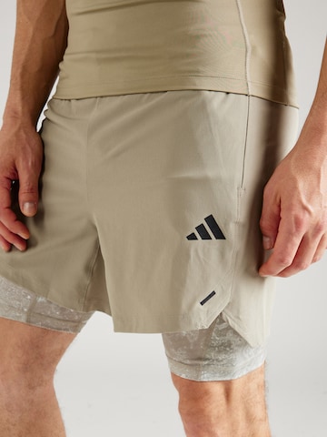 ADIDAS PERFORMANCE Regular Sportshorts 'Power Workout' in Grau