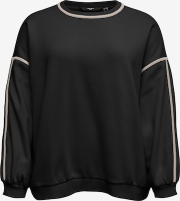 Vero Moda Curve Sweatshirt 'VMCShirley' in Zwart: voorkant