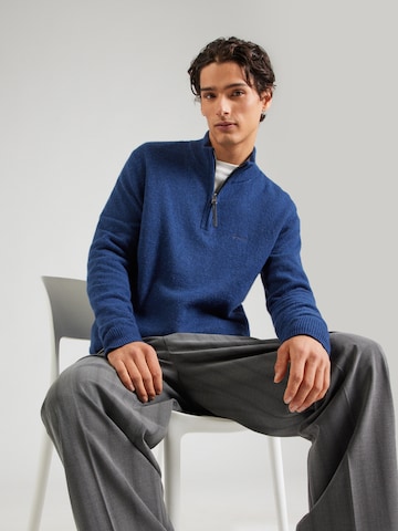 Superdry Pulóver - kék: elől