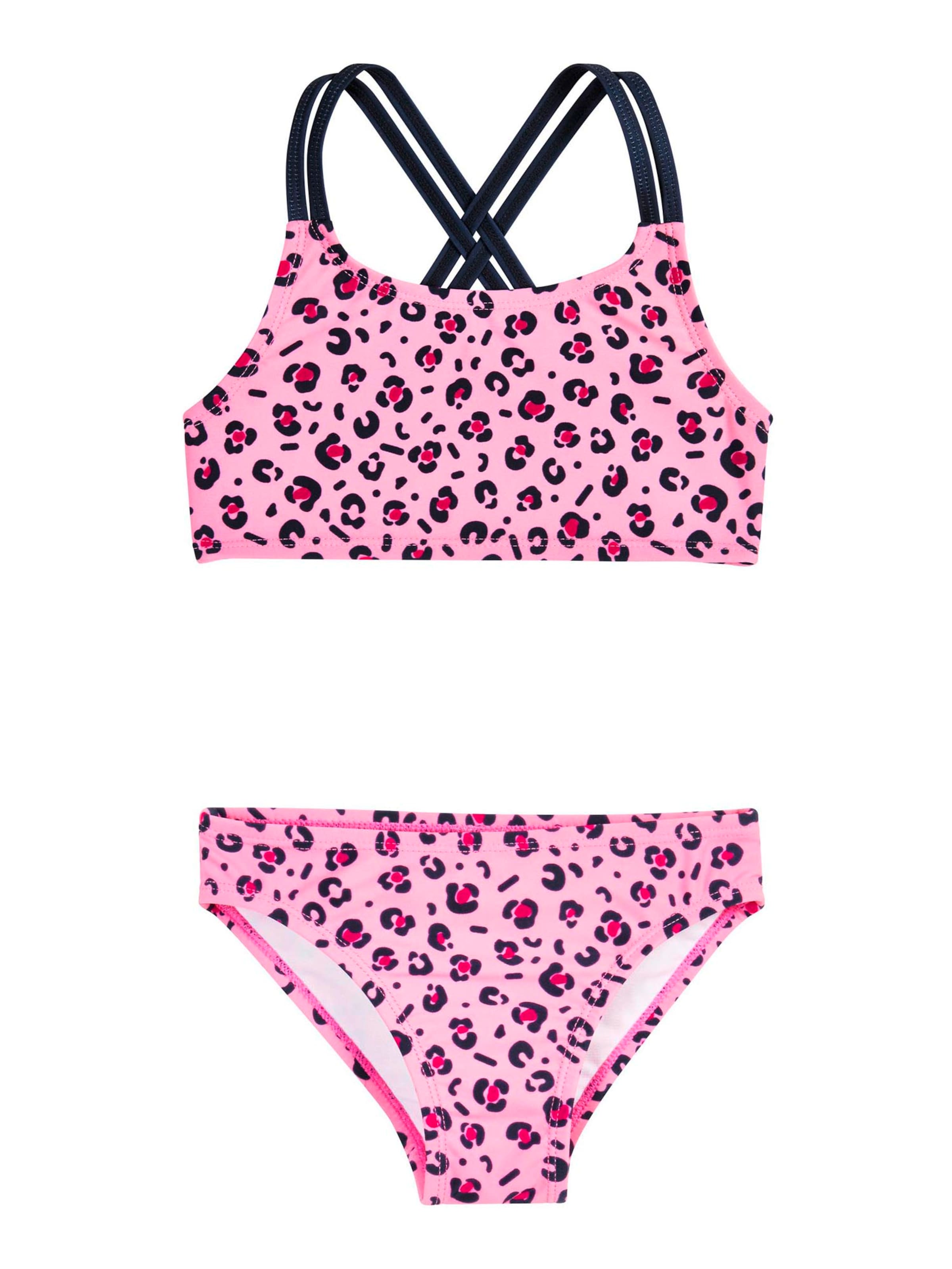 PLAYSHOES Bustier Bikini w kolorze różowy: przód