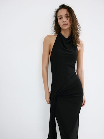 MANGO Obleka 'TAPIOCA' | črna barva