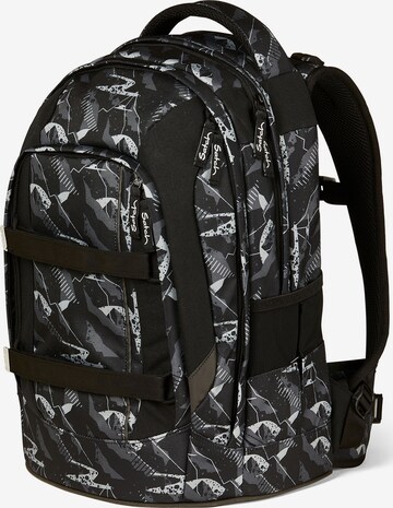 Satch Backpack in Black: front