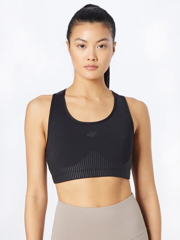 4F Bralette Sports Bra 'STAD011' in Black: front