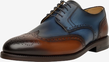 Henry Stevens Lace-Up Shoes 'Marshall FBD' in Blue: front