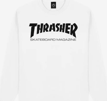 THRASHER Koszulka 'SKATE MAG' w kolorze biały: przód