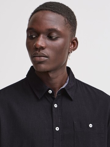 BLEND - Ajuste regular Camisa ' BHBOBBY Shirt ' en negro