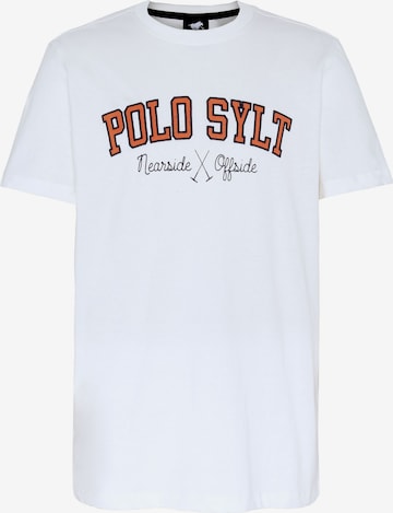 Polo Sylt Shirt in White: front