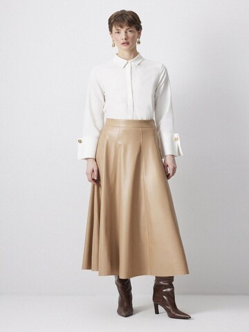 Jupe Touche Prive en beige