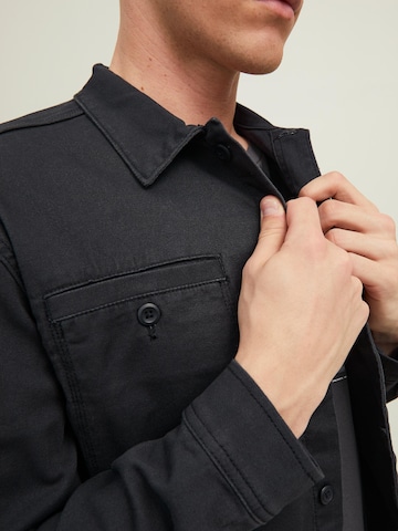 JACK & JONES Regular fit Button Up Shirt 'Ben' in Black