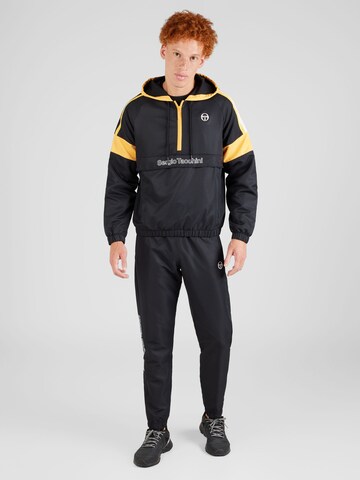 Sergio Tacchini Trainingspak in Zwart: voorkant