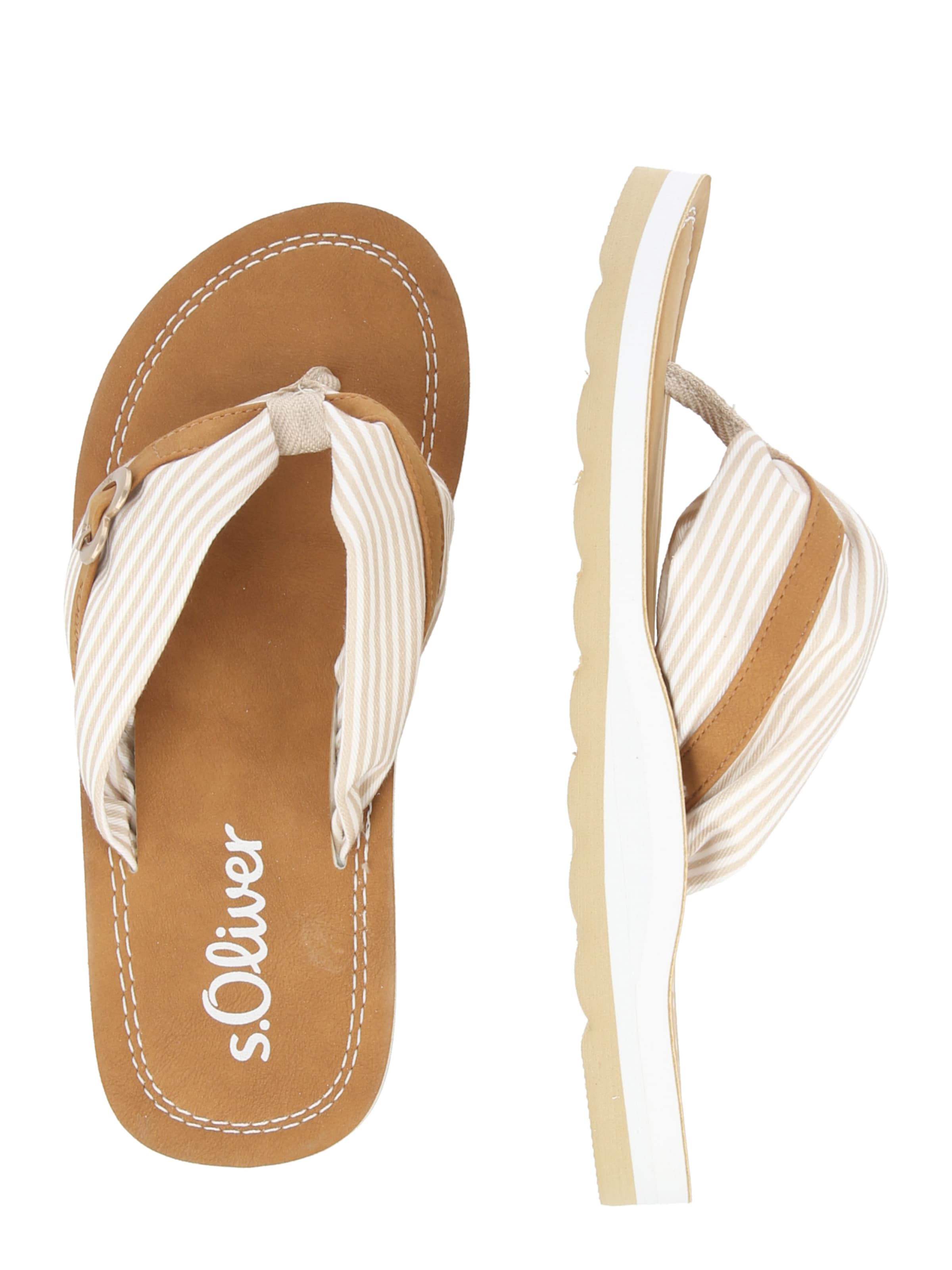 s.Oliver Ujjelválasztó-pántos szandál - bézs