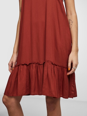 PIECES Summer Dress 'Laura' in Red